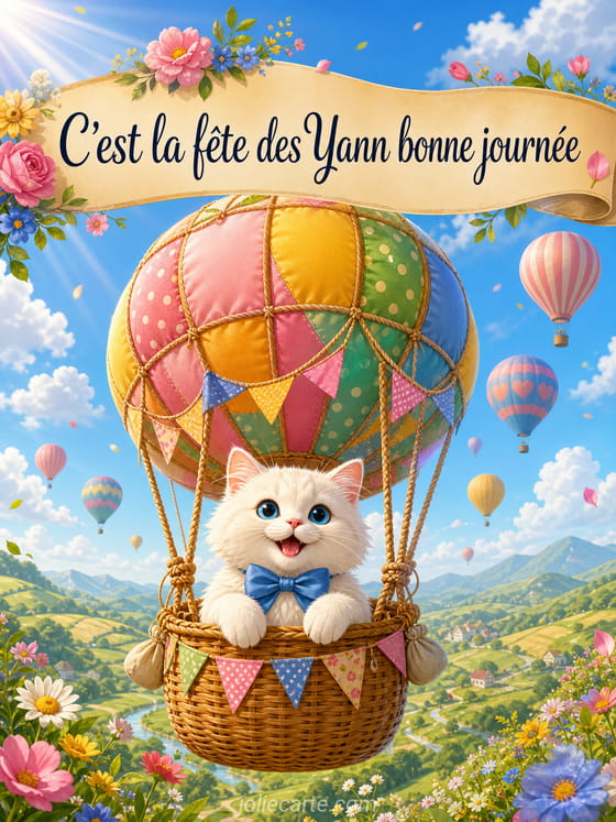 Carte bonne fête Yann