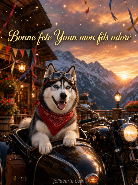 Carte bonne fête Yann
