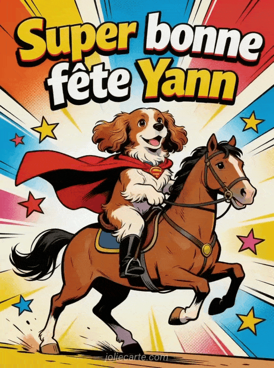 Bonne fête Yann - Yann gif bonne fete gratuit
