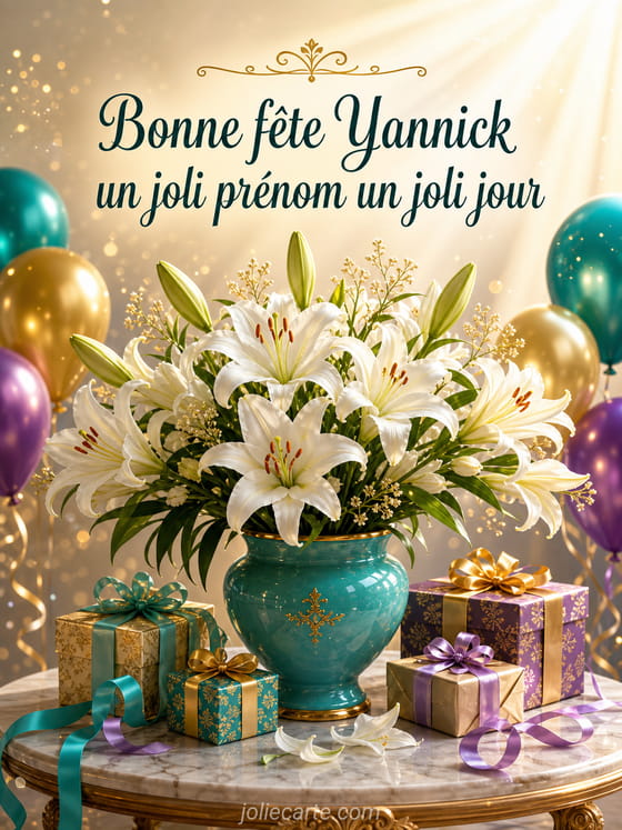 Carte bonne fĂȘte Yannick
