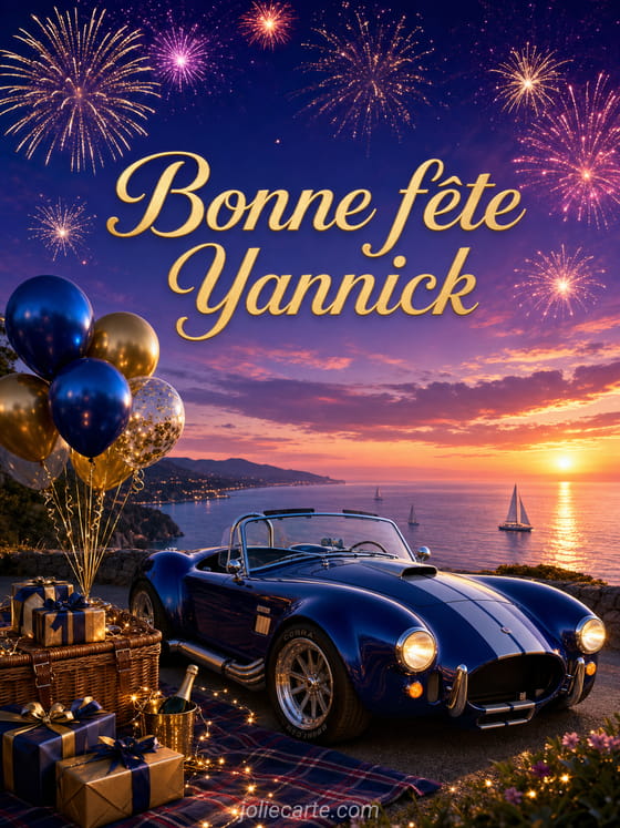 Carte bonne fĂȘte Yannick
