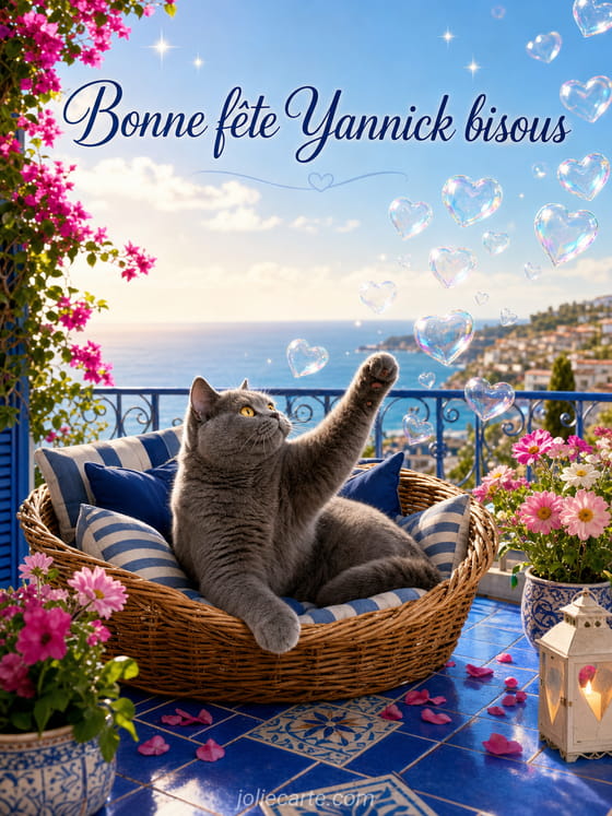 Carte bonne fĂȘte Yannick