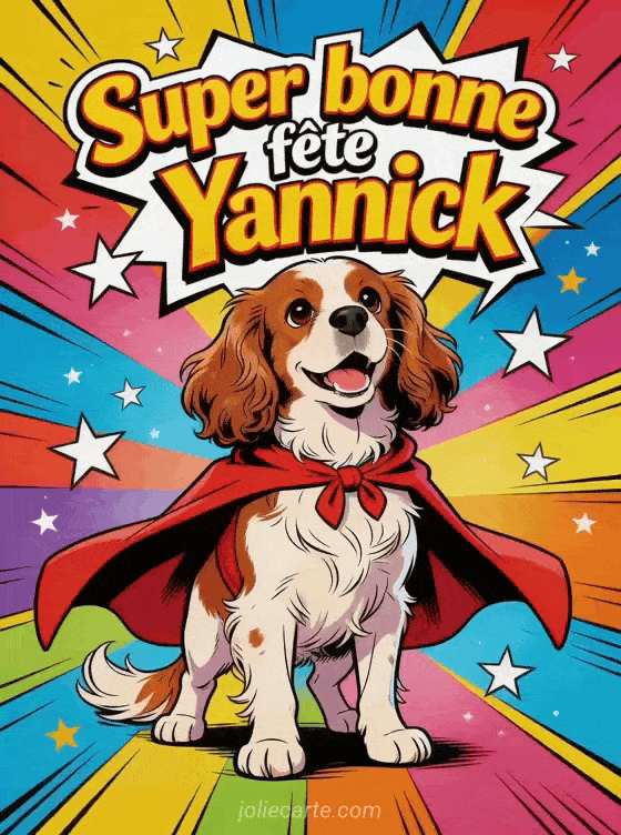 Bonne fête Yannick - Yannick gif bonne fete gratuit