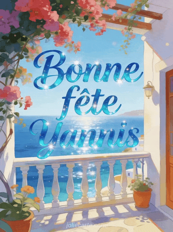 Bonne fête Yannis - Carte bonne fete yannis gratuite