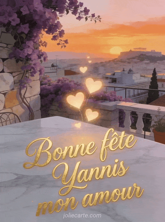 Bonne fête Yannis - Bonne fete yannis mon amour