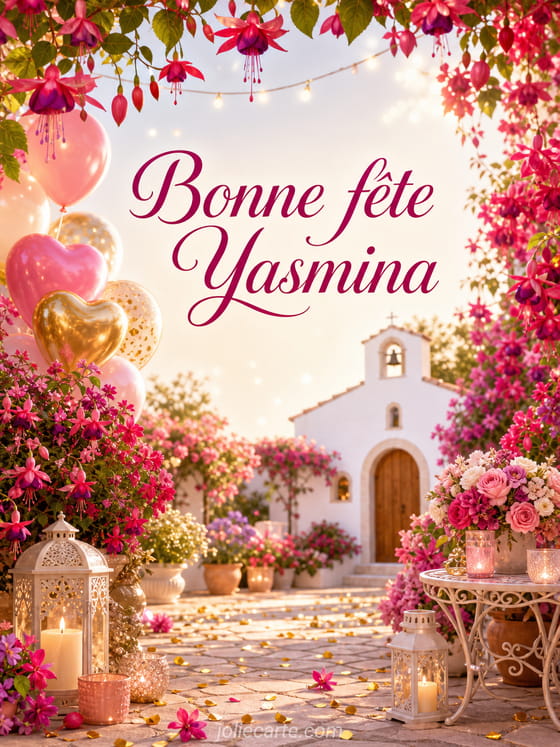 Carte bonne fĂȘte Yasmina