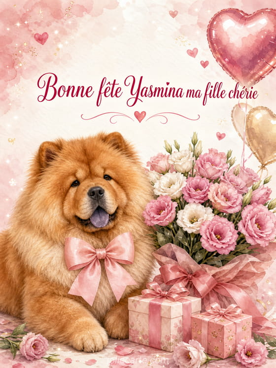 Carte bonne fĂȘte Yasmina