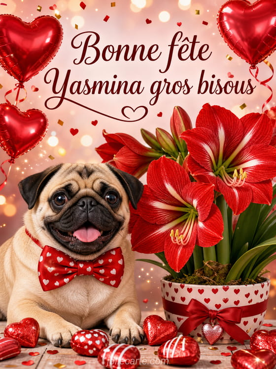 Carte bonne fĂȘte Yasmina