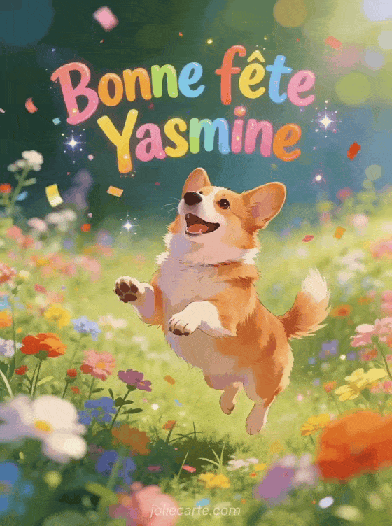 Bonne fête Yasmine - Yasmine gif bonne fete gratuit
