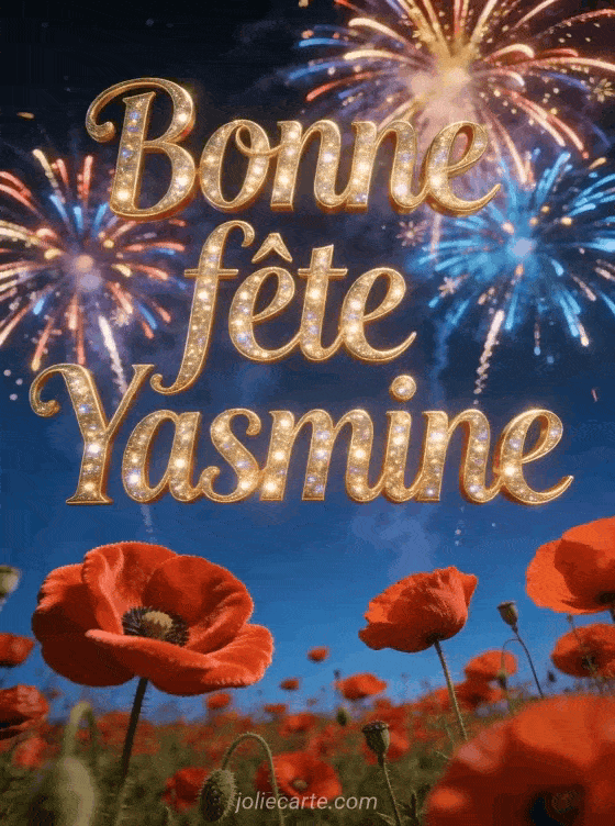 Bonne fête Yasmine - Yasmine bonne fete image