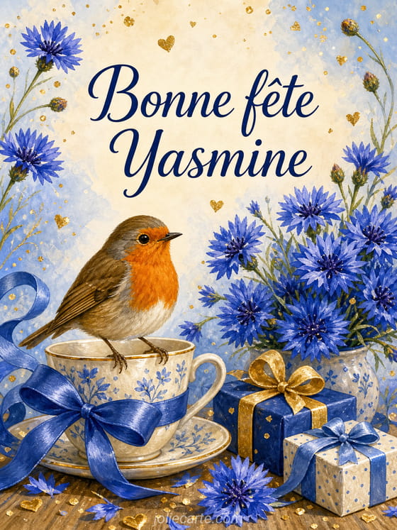 Carte bonne fĂȘte Yasmine