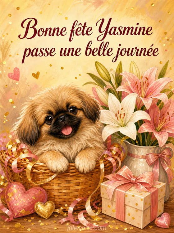 Carte bonne fĂȘte Yasmine