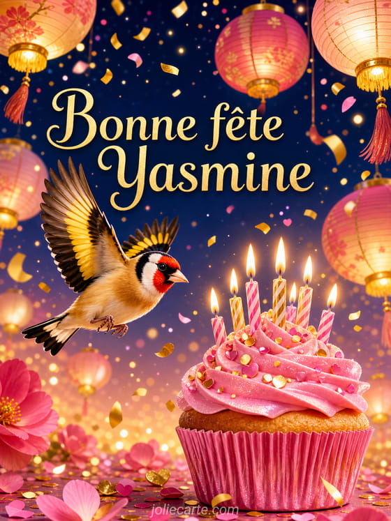 Carte bonne fĂȘte Yasmine