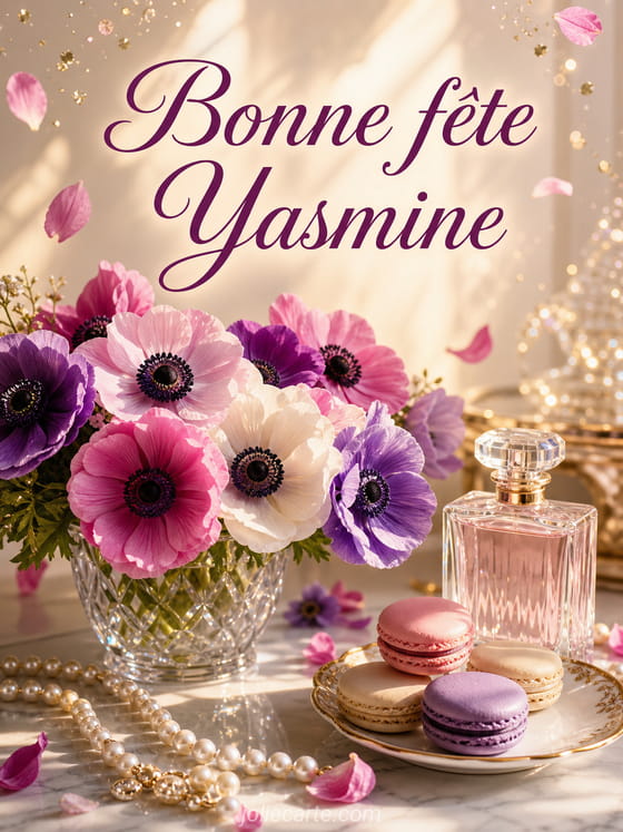 Carte bonne fĂȘte Yasmine
