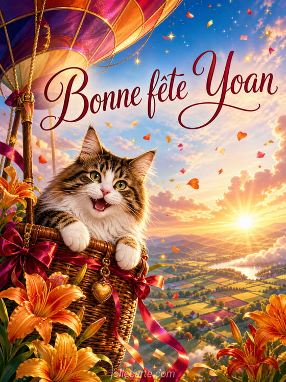 Carte bonne fĂȘte Yoan