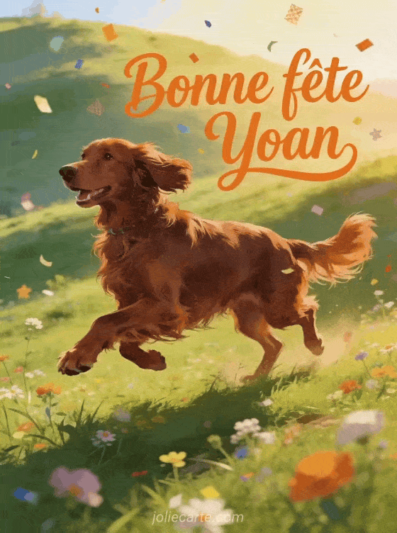 Bonne fête Yoan - Bonne fete yoan chien