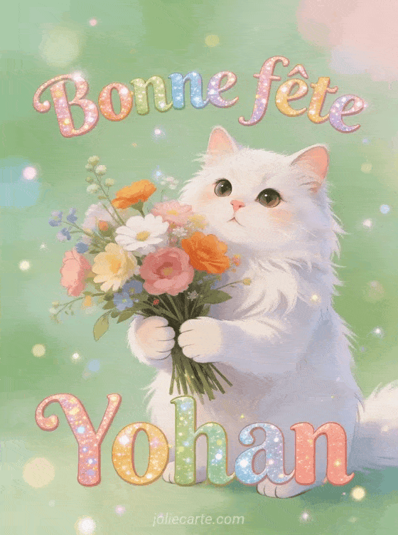 Bonne fête Yohan - Bonne fete yohan chat