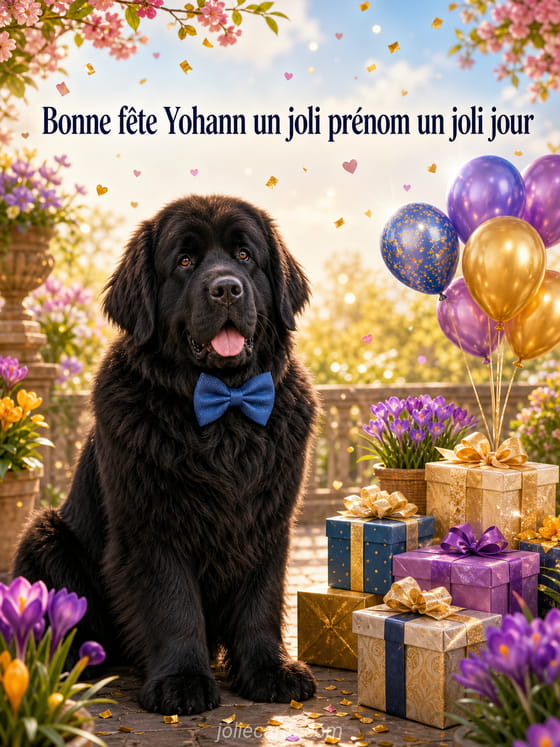 Carte bonne fĂȘte Yohann