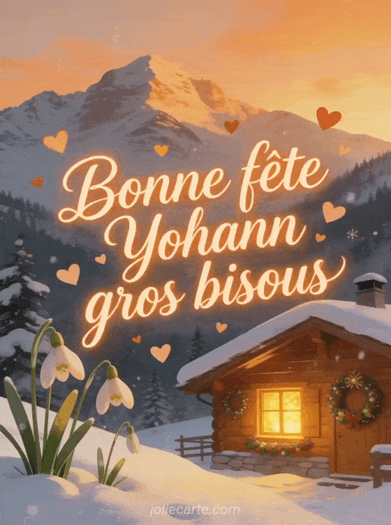 Bonne fête Yohann - Bonne fete yohann gros bisous
