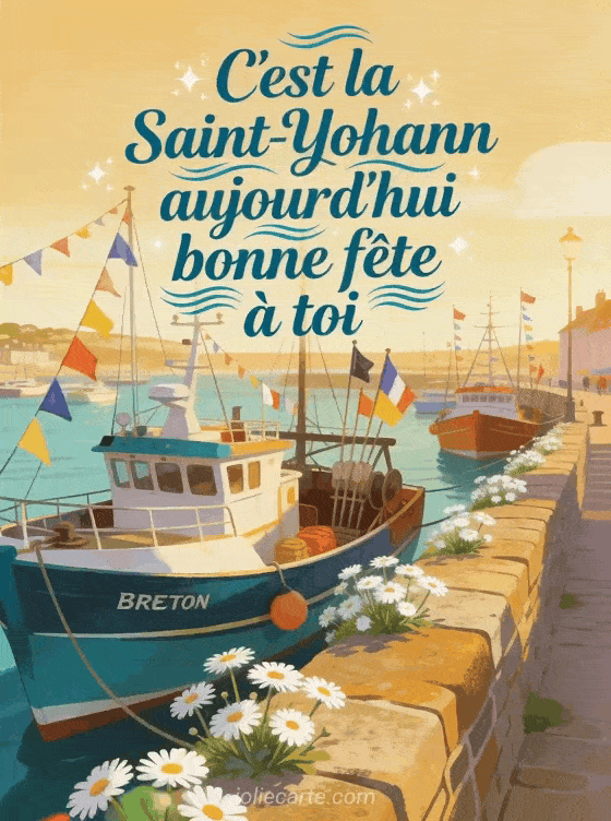 Bonne fête Yohann - Bonne fete yohann gif anime