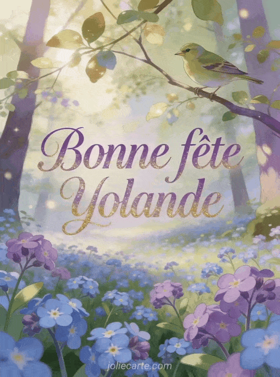Bonne fête Yolande - Carte bonne fete yolande gratuite