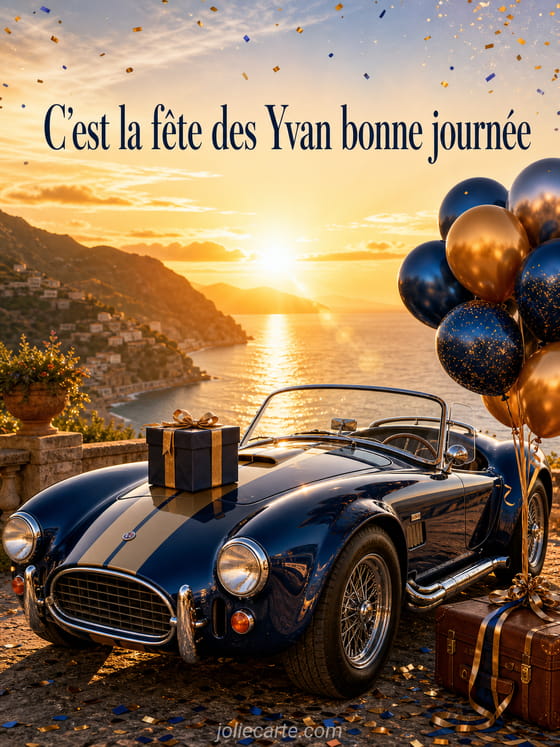Carte bonne fĂȘte Yvan