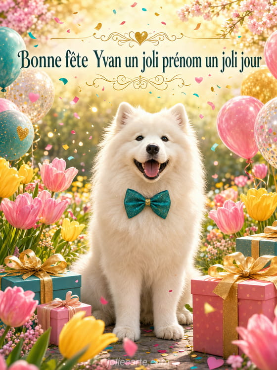 Carte bonne fĂȘte Yvan
