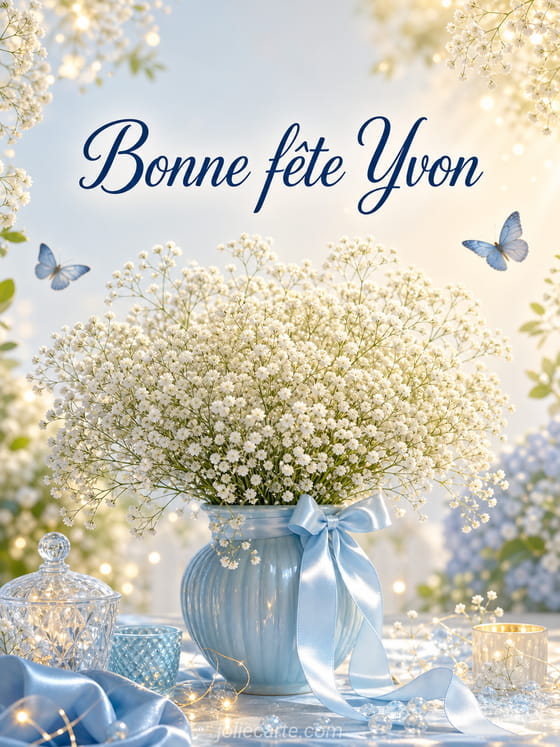 Carte bonne fête Yvon