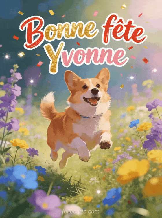 Bonne fête Yvonne - Yvonne gif bonne fete gratuit
