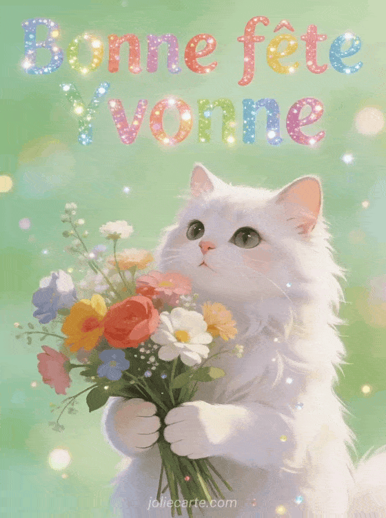 Bonne fête Yvonne - Yvonne gif bonne fete