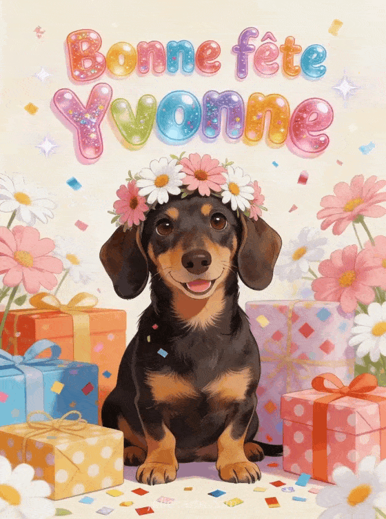 Bonne fête Yvonne - Bonne fete yvonne gif