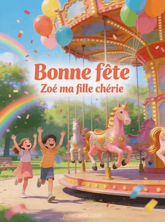 Bonne fête Zoé - Bonne fete zoe ma fille