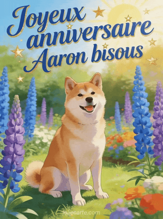 Joyeux anniversaire Aaron - Joyeux anniversaire aaron bisous