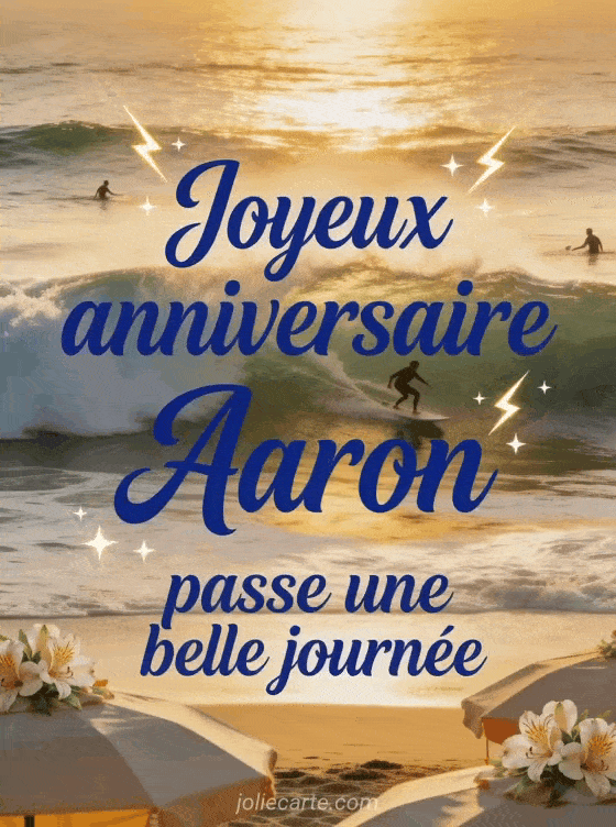 Joyeux anniversaire Aaron - Joyeux anniversaire aaron gif