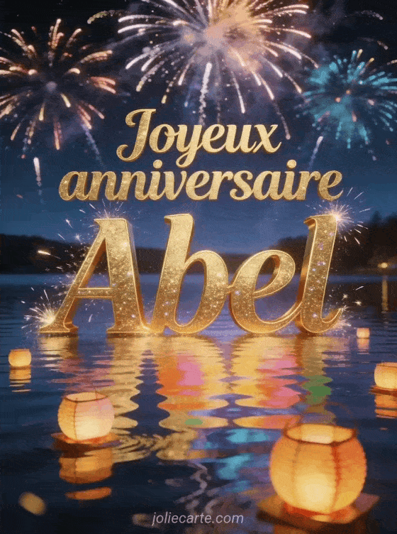 Joyeux anniversaire Abel - Carte joyeux anniversaire abel gratuite
