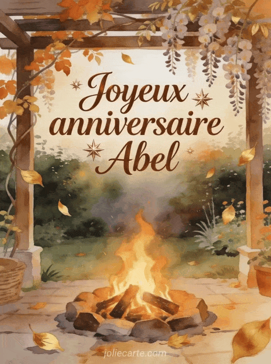 Joyeux anniversaire Abel - Carte joyeux anniversaire abel