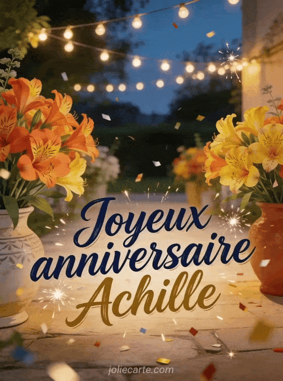 Joyeux anniversaire Achille - Joyeux anniversaire achille gif