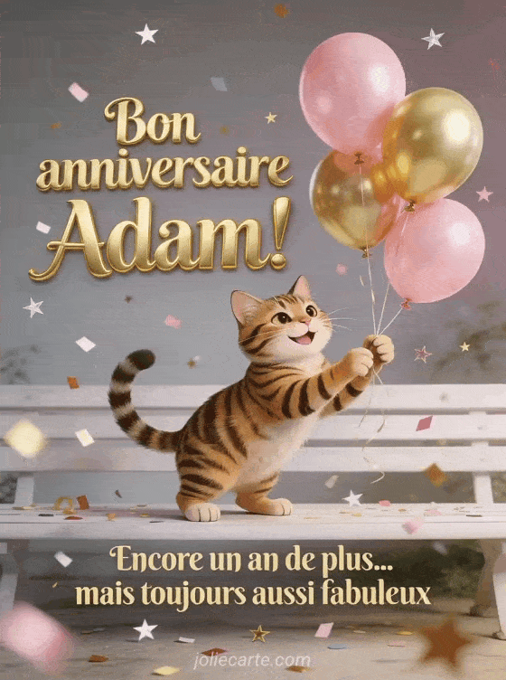 Joyeux anniversaire Adam - Bon anniversaire adam