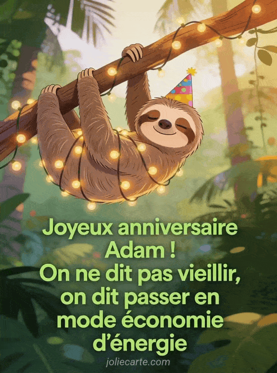 Joyeux anniversaire Adam - Adam humour