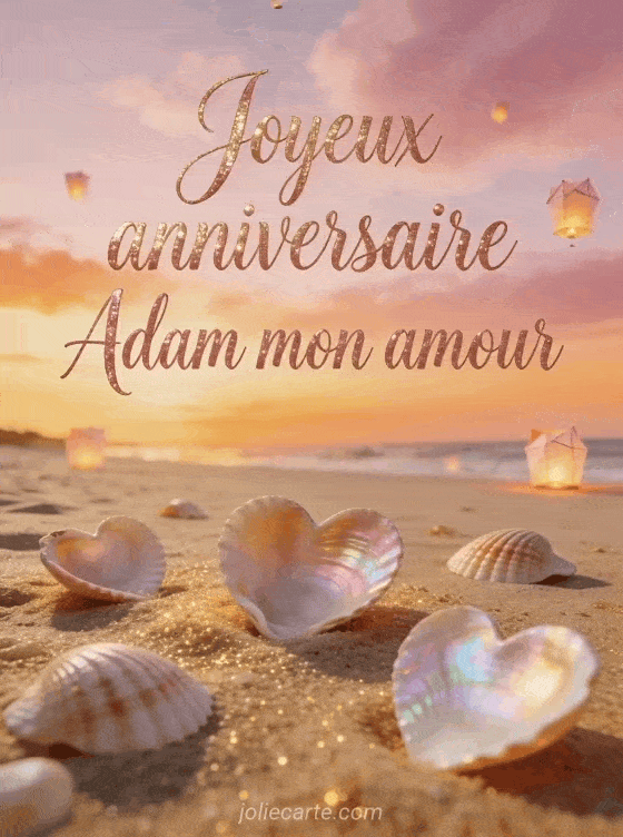 Joyeux anniversaire Adam - Joyeux anniversaire adam mon amour