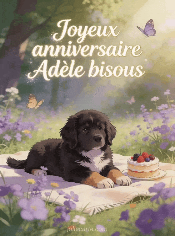 Joyeux anniversaire Adèle - Joyeux anniversaire adele bisous