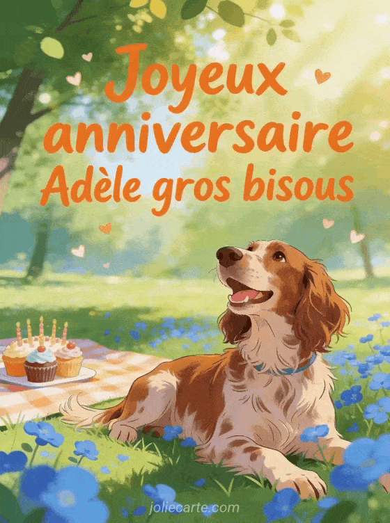 Joyeux anniversaire Adèle - Joyeux anniversaire adele gros bisous