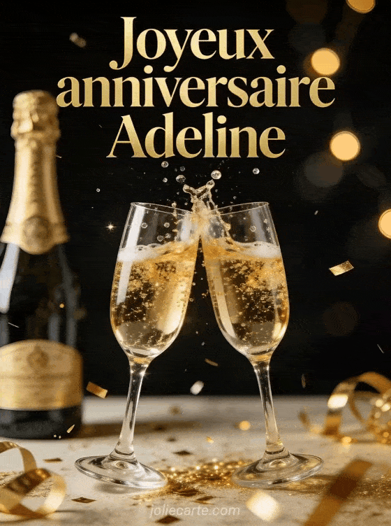 Joyeux anniversaire Adeline - Adeline champagne