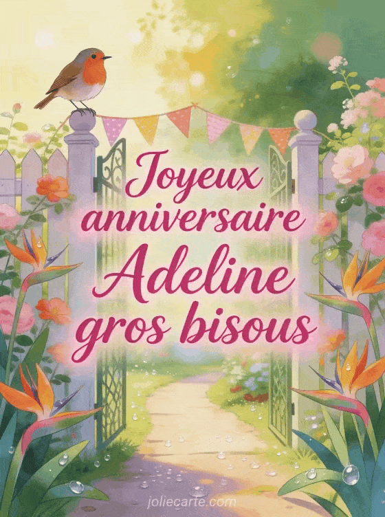 Joyeux anniversaire Adeline - Joyeux anniversaire adeline gros bisous