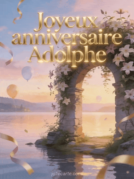 Joyeux anniversaire Adolphe - Carte joyeux anniversaire adolphe
