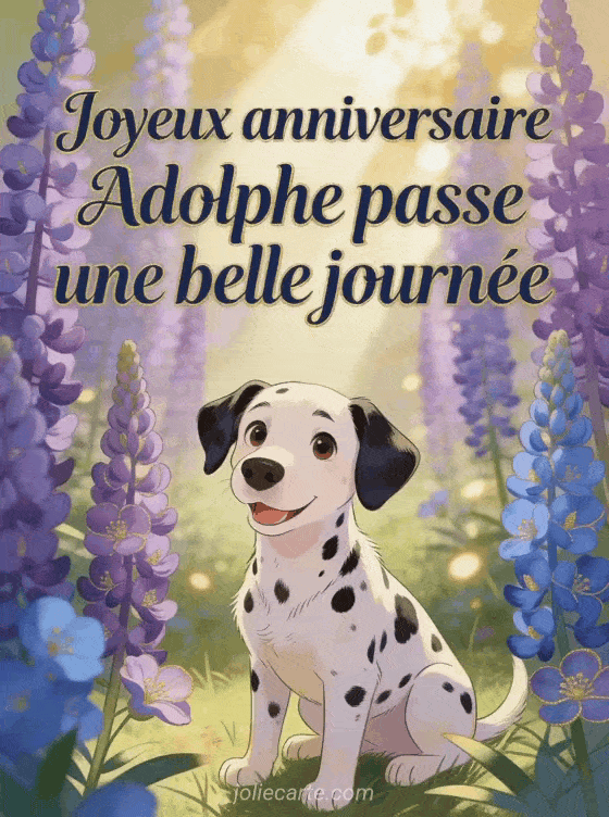 Joyeux anniversaire Adolphe - Carte joyeux anniversaire adolphe gratuite