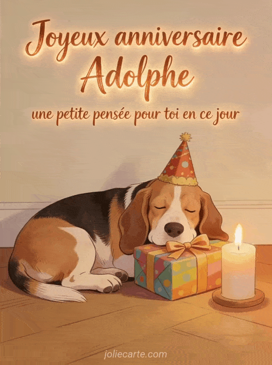Joyeux anniversaire Adolphe - Joyeux anniversaire adolphe gros bisous