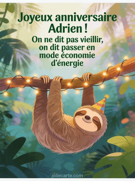 Joyeux anniversaire Adrien - Adrien humour