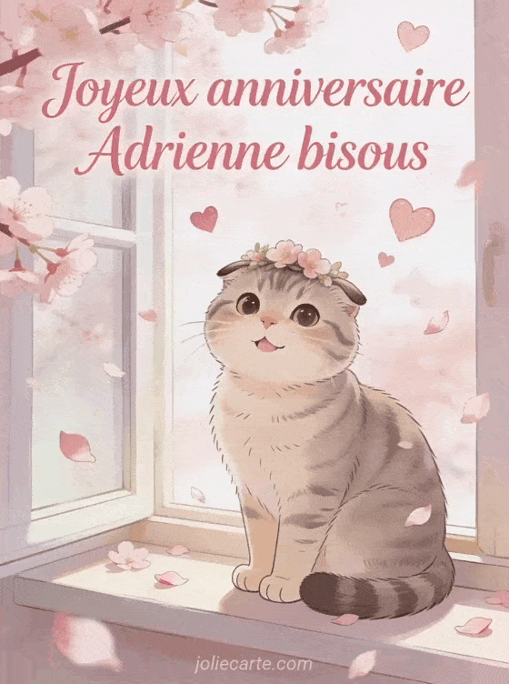 Joyeux anniversaire Adrienne - Joyeux anniversaire adrienne bisous