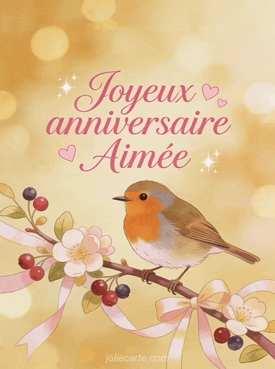 Joyeux anniversaire Aimée - Joyeux anniversaire aimee gif anime